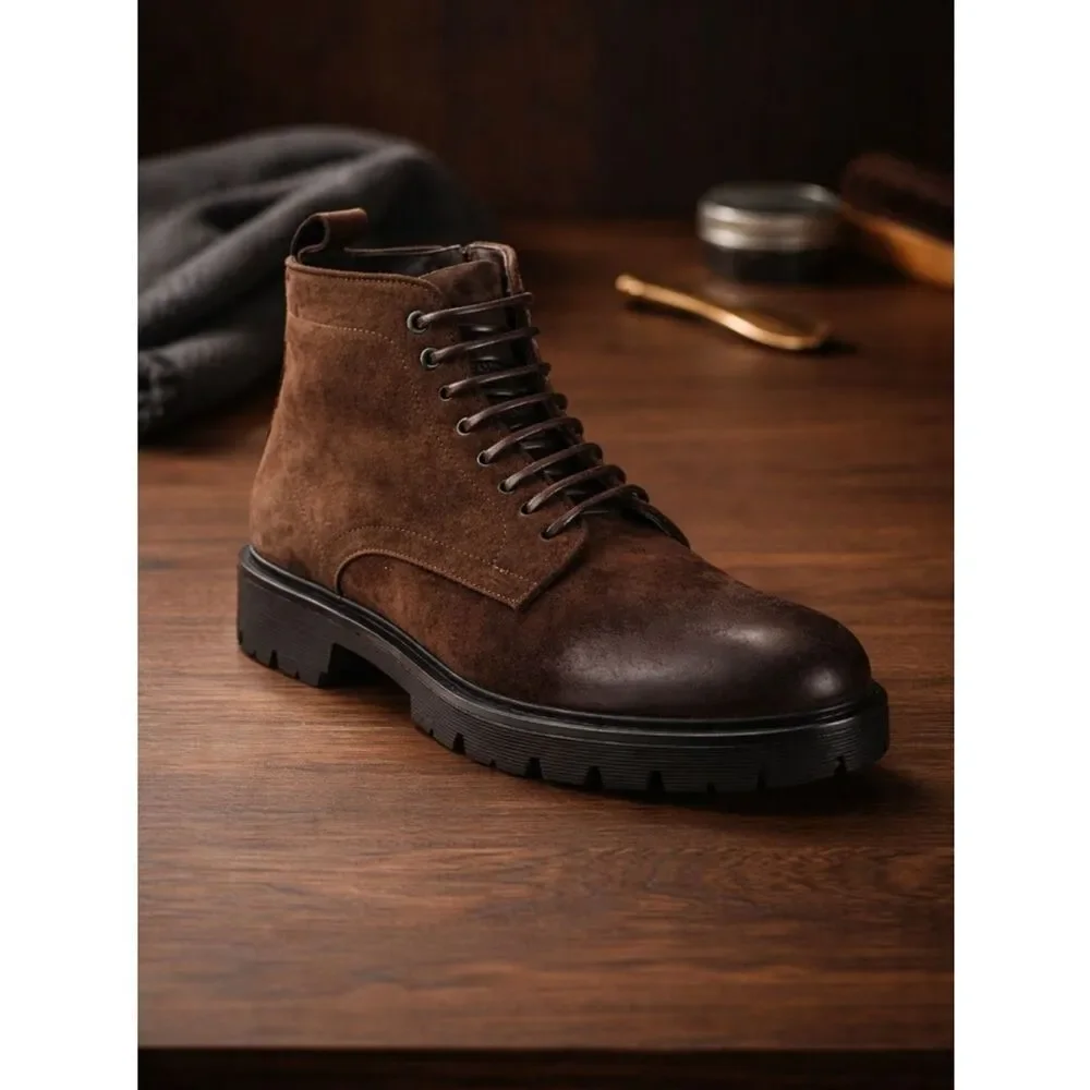 NEW in BOX Good Man Brand - Men’s Modern City Leather Ankle Boots- Brown Size 12